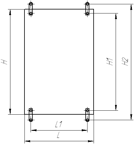 Размеры крепления навесного шкафа